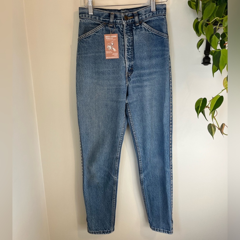 SOLD Vintage Western Bareback Jeans - Picture 5 of 8